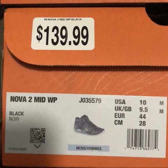 NEW in Box Merrell Men's Nova 2 Waterproof Hiking Boots Vibram TC5+ Rubber Sole - Picture 9 of 9